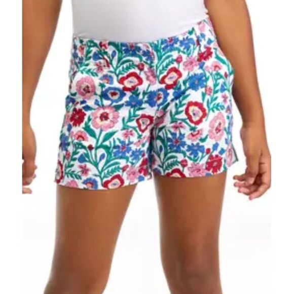 Beautiful Vineyard Vines Girls bold and bright floral print covers a soft cotton - Picture 2 of 4